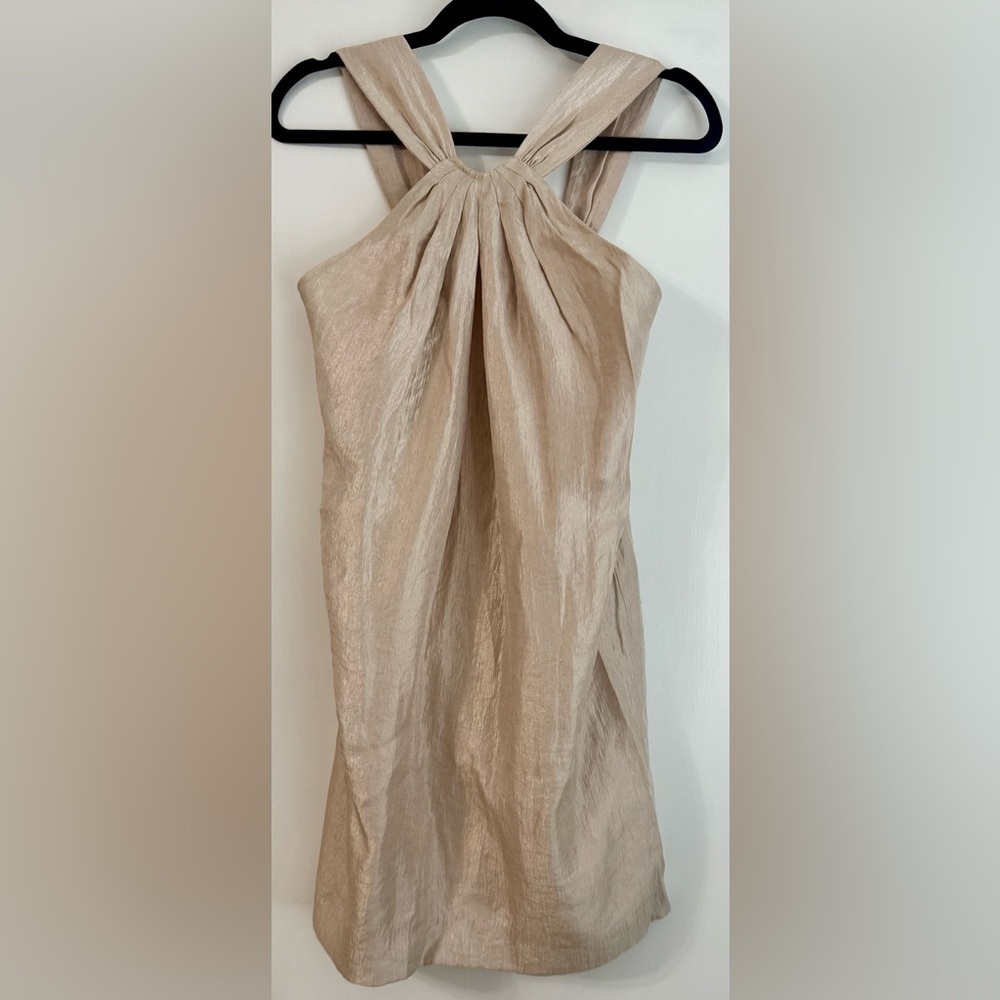 Alexia Admor Cream Bubble Dress
